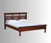 Indian Hand Carved Solid Wood Bed Frame King Size 164